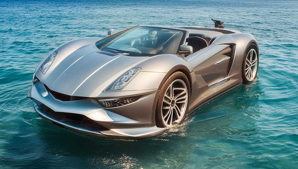The Stainless Steel, Lotus inspired, James Bond vehicle... which now floats?!!