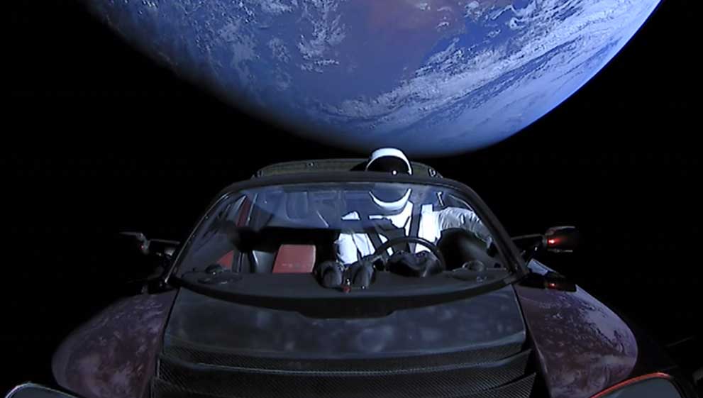 SpaceX's Tesla Roadster completes its first lap of the sun