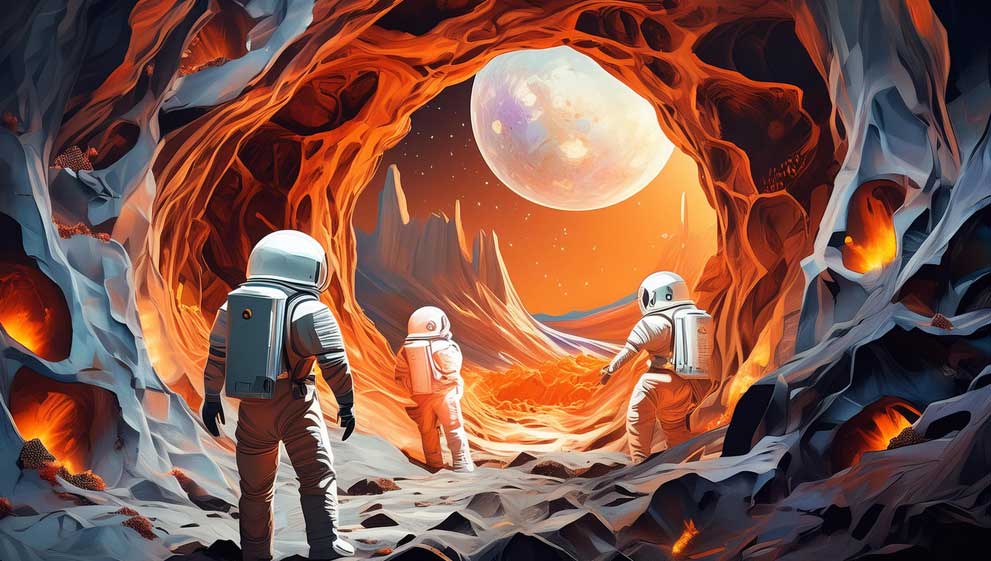 Astronauts could live inside caves on the moon left behind by lava, thanks to Stainless Steel