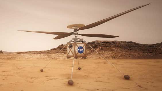 Helicopter lands on Mars with a little help from Stainless SteelHelicopter lands on Mars with a little help from Stainless Steel