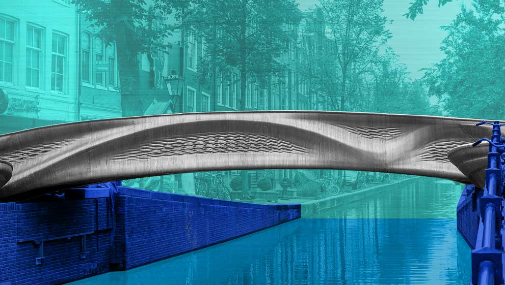 Dutch technology startup MX3D completes world's first 3D printed stainless  steel bridge over an Amsterdam canal